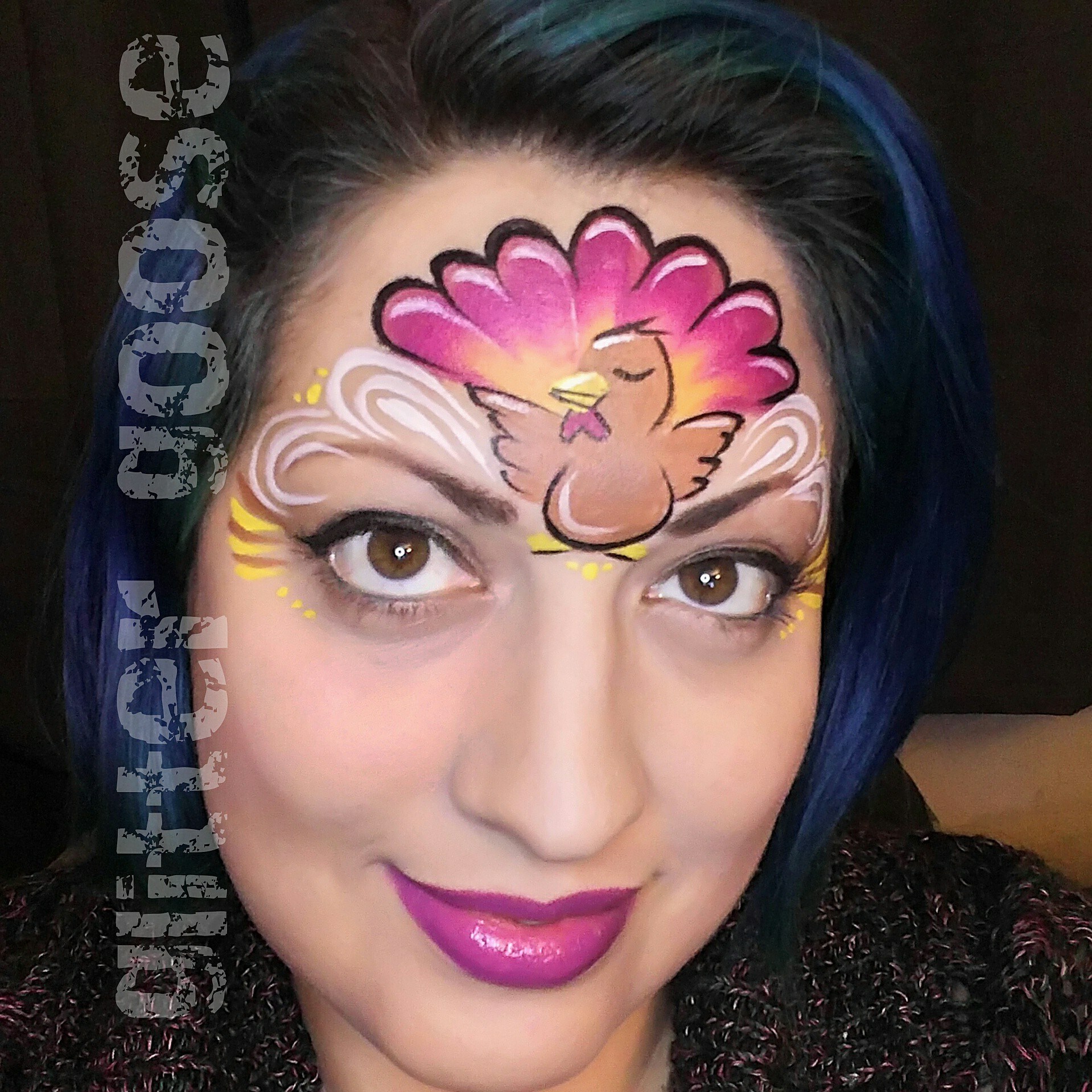 1919x1919 Turkey Hunters Face Paint 1 Face Painting - Turkey Face Painting