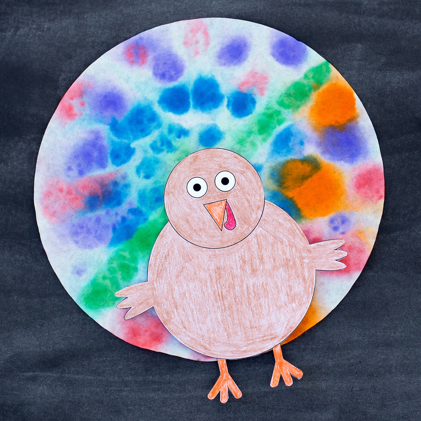 1360x1360 Design Your Own Thanksgiving Turkey Craft For Kids - Turkey Painting For Kids