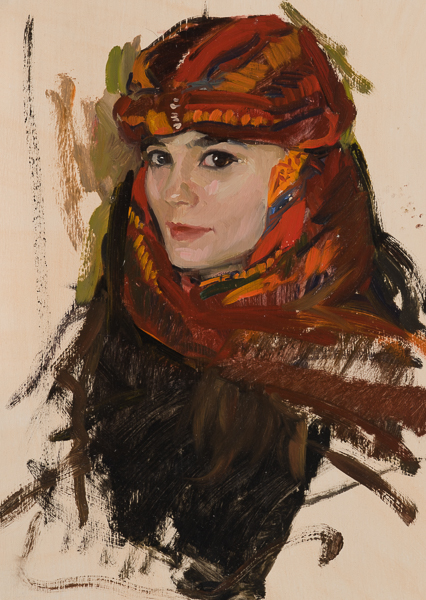 426x600 Turban Portrait Painting Marc Dalessio - Turkish Oil Painting