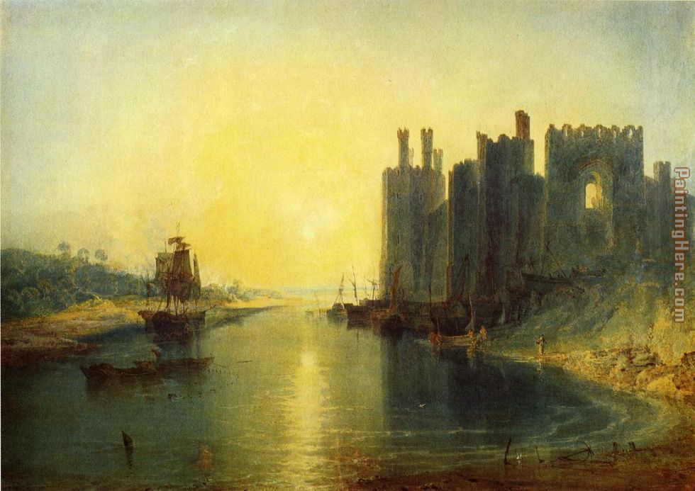 980x693 Joseph Mallord William Turner Caernarvon Castle Painting Anysize - Turner Painting