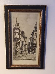225x300 Paris Hotel De Sens Framed Print Signed Ch Nollet By Turner Wall - Turner Wall Accessory Painting