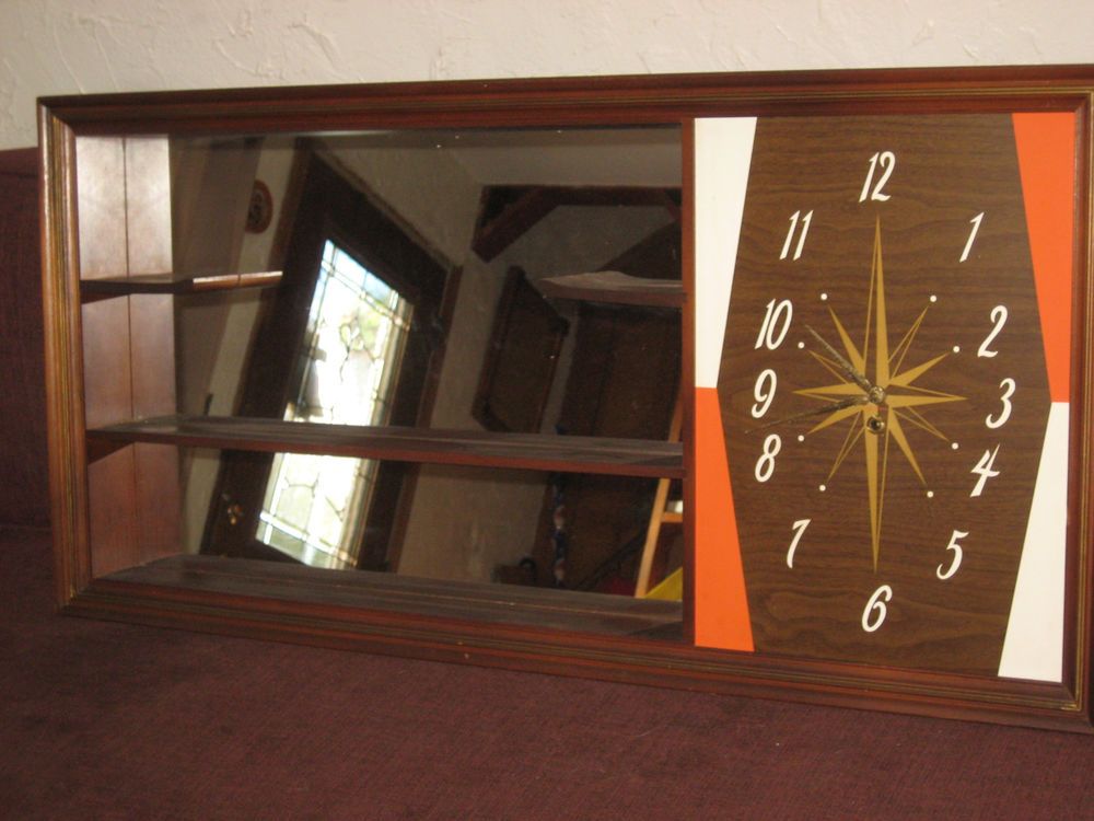 1000x750 Retro Vintage Turner Wall Accessory Shadowbox Mirror Amp Shelf - Turner Wall Accessory Painting