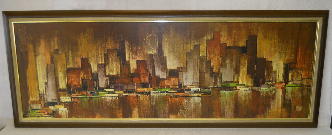 1100x449 Retro Vegas Art Sold - Turner Wall Accessory Painting
