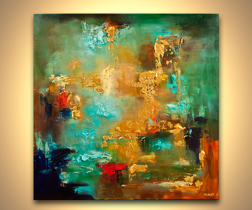 880x735 Painting - Turquoise Painting