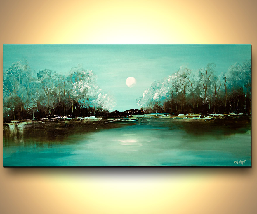 880x735 Painting - Turquoise Painting