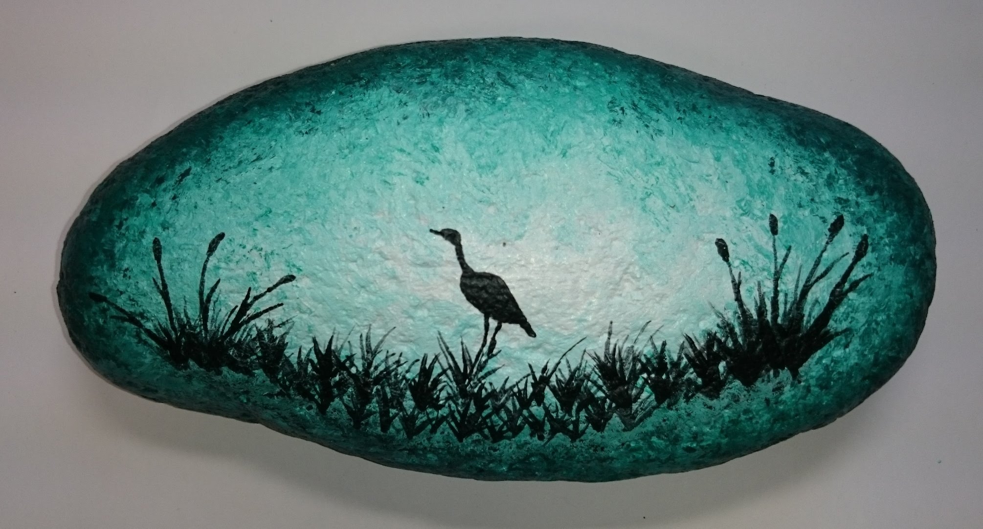 2010x1083 Rock Painting - Turquoise Painting