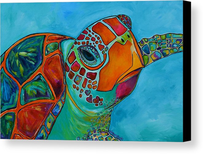 Turtle Canvas Painting at PaintingValley.com | Explore collection of ...