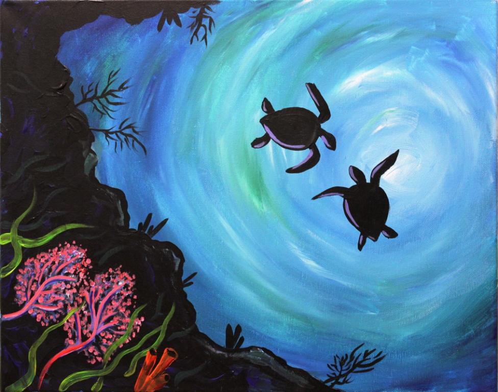 976x768 Turtle Cove Canvas Painting Register Now!! - Turtle Canvas Painting