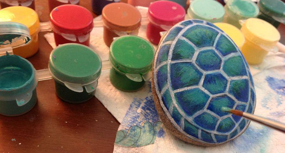 960x518 Totem Rocks Sea Turtle Random Acts Of Creativity By Karen Windness - Turtle Painting Rock