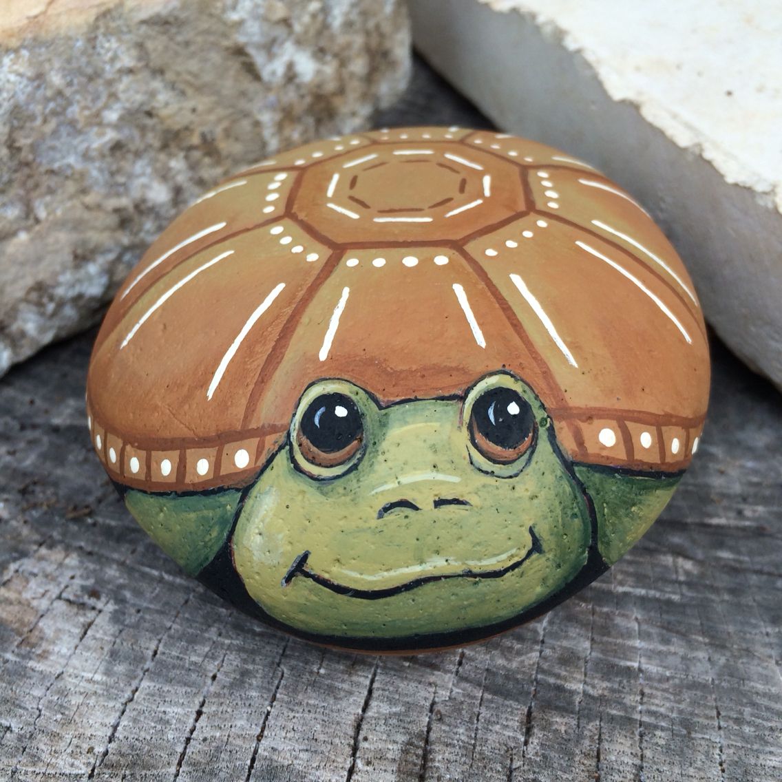 1136x1136 Turtle Painted On Stone. It's A Great Life!! St Pete Rocks - Turtle Painting Rock