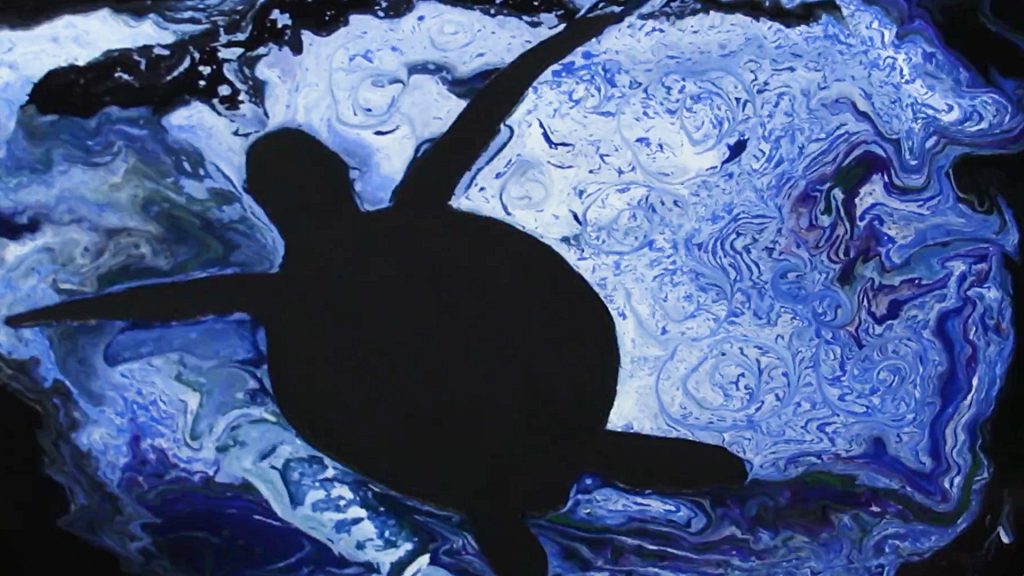 1024x576 Sea Turtle Silhouette! Deliberately Creative - Turtle Silhouette Painting