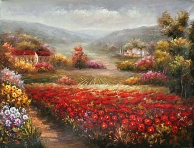 400x305 Landscape Oil Painting Tuscan Landscape Hot Contemporary Art Hand - Tuscan Oil Painting Canvas