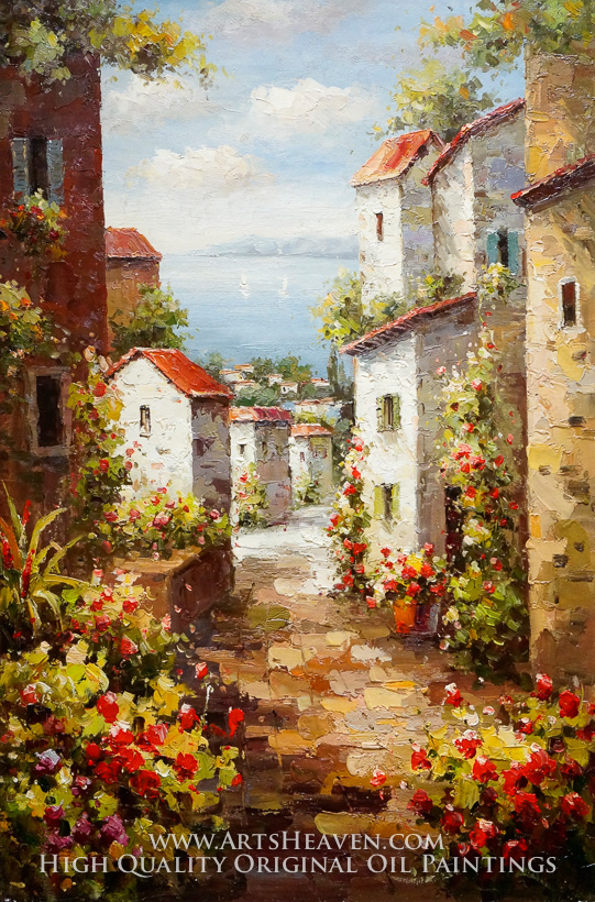 541x820 Reproduction Painting Various Artist Lovely Road In Tuscany, Hand - Tuscan Oil Painting Canvas