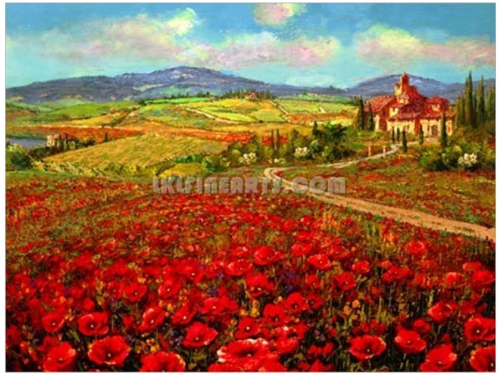 728x546 Tuscan Italian Vineyard Decor Canvas Art Wall Picture005 - Tuscan Oil Painting Canvas