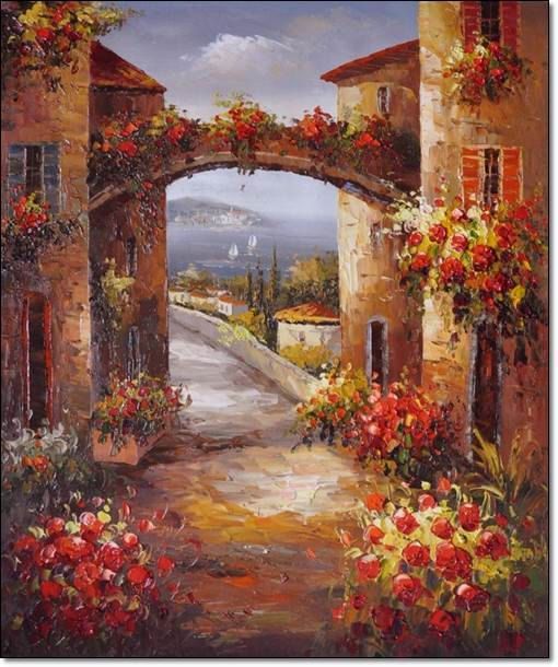 510x610 Tuscany Oil Paintings On Canvas - Tuscan Oil Painting Canvas