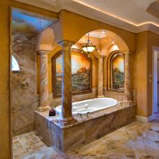 231x231 Mediterranean Spa Bathroom Photos Hgtv - Tuscan Style Painting