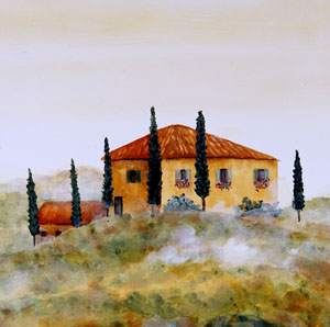 300x298 Tuscan Tile Murals - Tuscan Villa Painting