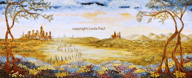 800x327 Tuscan Landscape Art Prints Of Tuscany - Tuscany Painting
