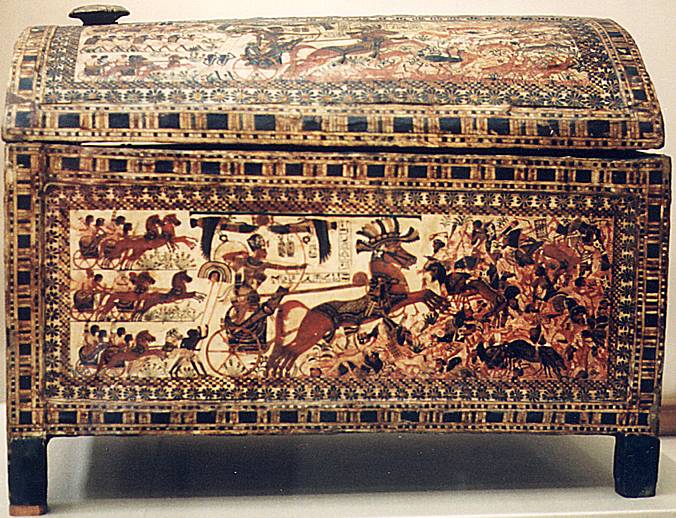 676x518 Tutankhamun's Painted Box ~ Nile Musings - Tutankhamun Painting