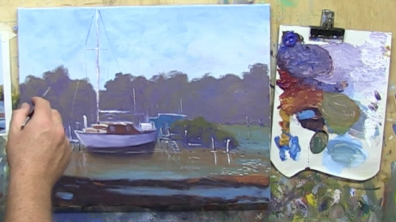 1280x720 Learn To Paint Tv E8 Low Tide Near Maryborough Painting Boast - Tv Painting