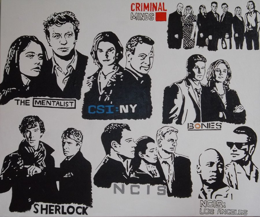 900x751 My Favourite Tv Series Painting By Bosshossbones - Tv Show Painting