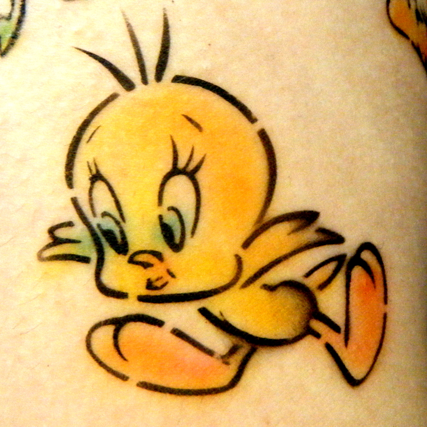 1635x1634 Inspiring Tweety Bird Face Painting Ideas Before Paint Face Painting - Tweety Painting