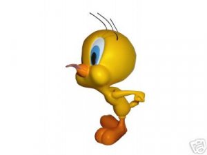 300x225 Tweety Bird Tongue Statue (Rareimport) Looney Tunes - Tweety Painting