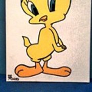 180x180 Tweety Bird Painting Poster By James Barkley - Tweety Painting