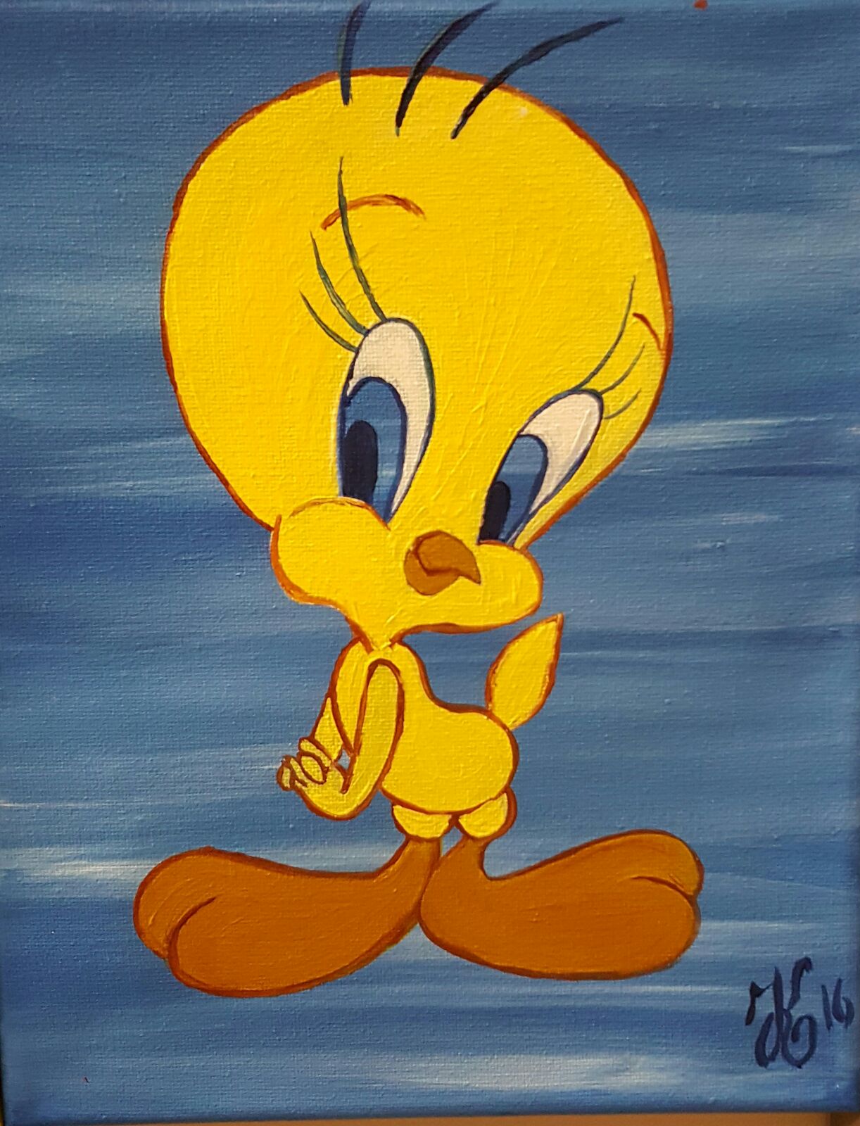 1222x1600 Birthday Painting Parties For Kids And Adults In Central New Jersey - Tweety Painting