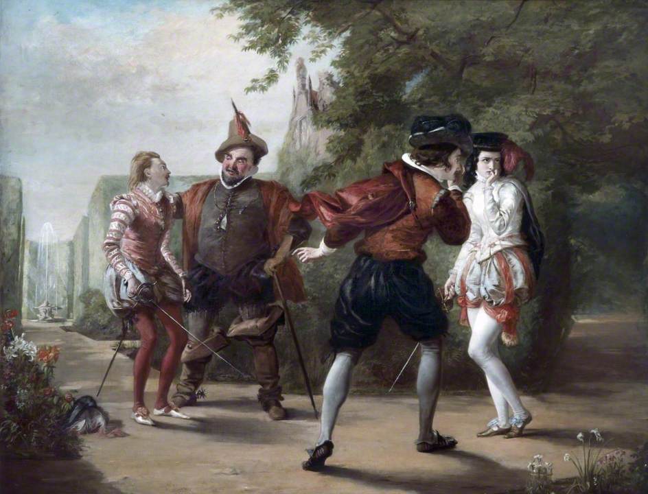 944x720 The Duel Scene - Twelfth Night Painting