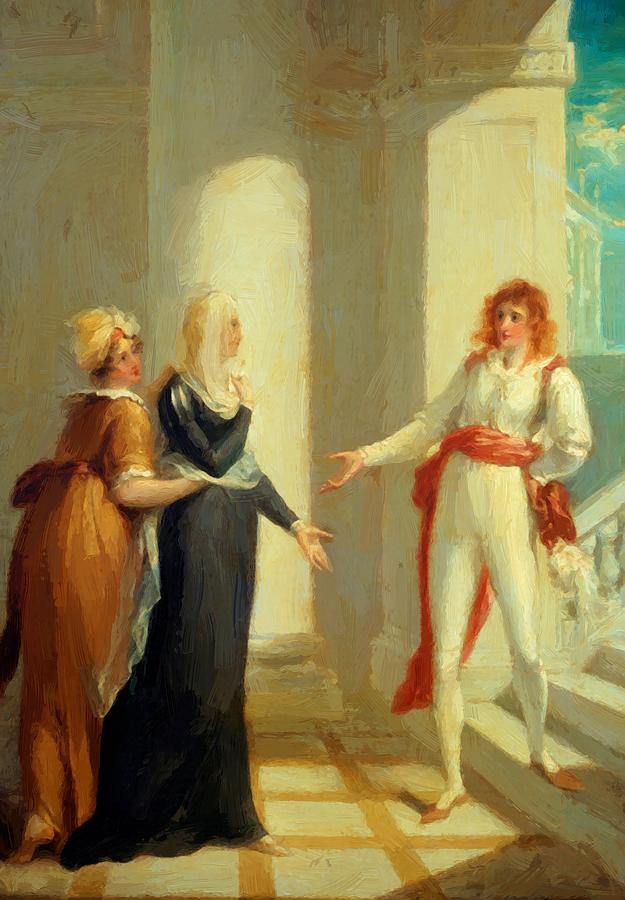 625x900 Maria Olivia And Viola From Twelfth Night By William Shakespeare - Twelfth Night Painting