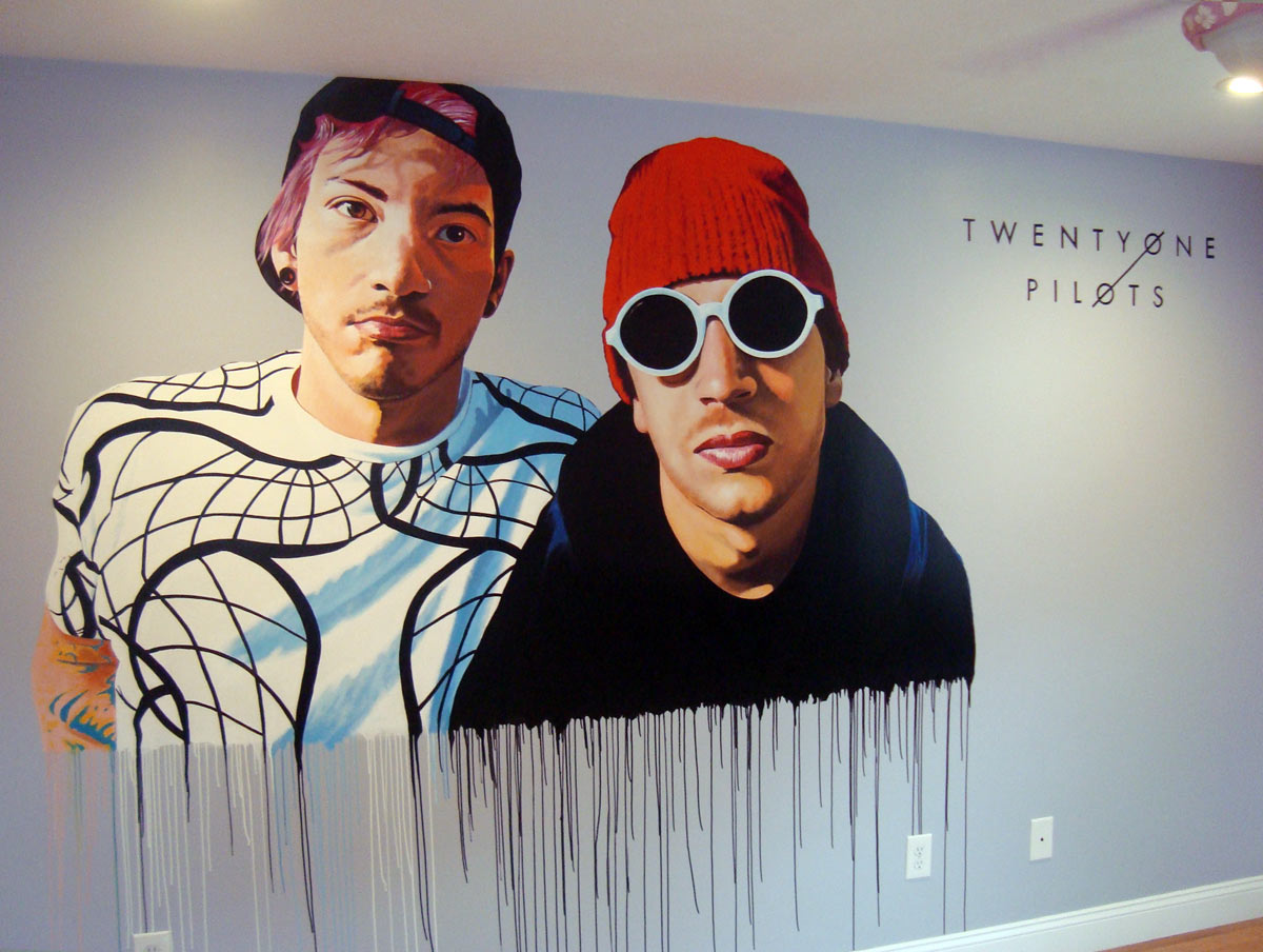 1200x904 Twenty One Pilots Bedroom Mural The Art Of Life - Twenty One Pilots Painting