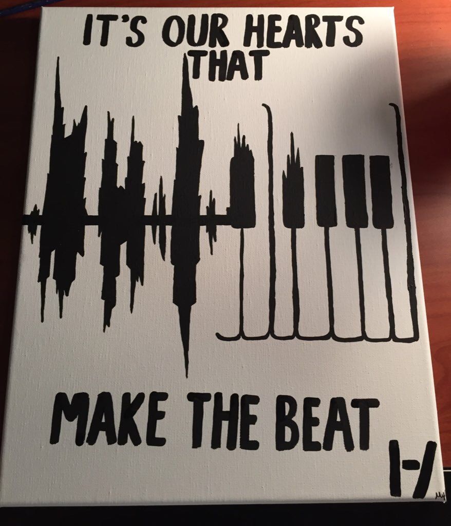 878x1024 Twenty One Pilots Canvas Painting Quote It's By Aquaturtledesigns - Twenty One Pilots Painting