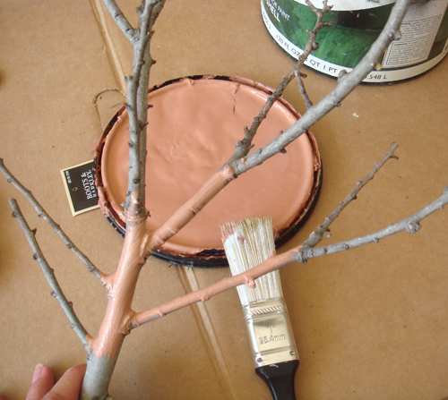 500x447 Found Objects - Twig Painting