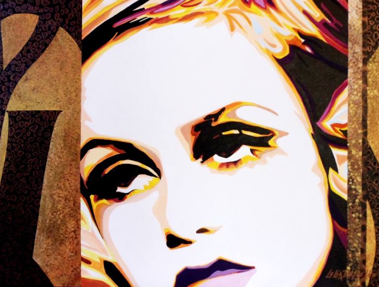 770x583 Saatchi Art Twiggy Painting By Lelia Demello - Twiggy Painting