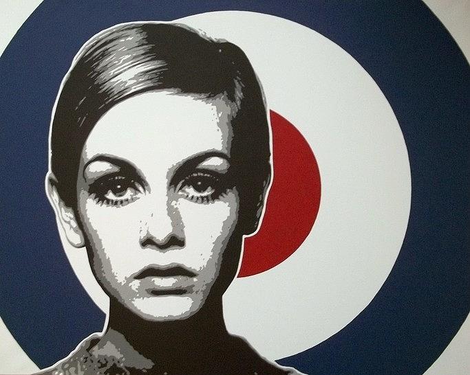 683x546 Twiggy Painting By Dan Carman - Twiggy Painting
