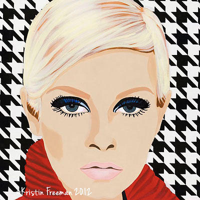 400x400 Twiggy Painting By Kristin Freeman - Twiggy Painting
