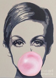 218x300 Twiggy Paintings Fine Art America - Twiggy Painting
