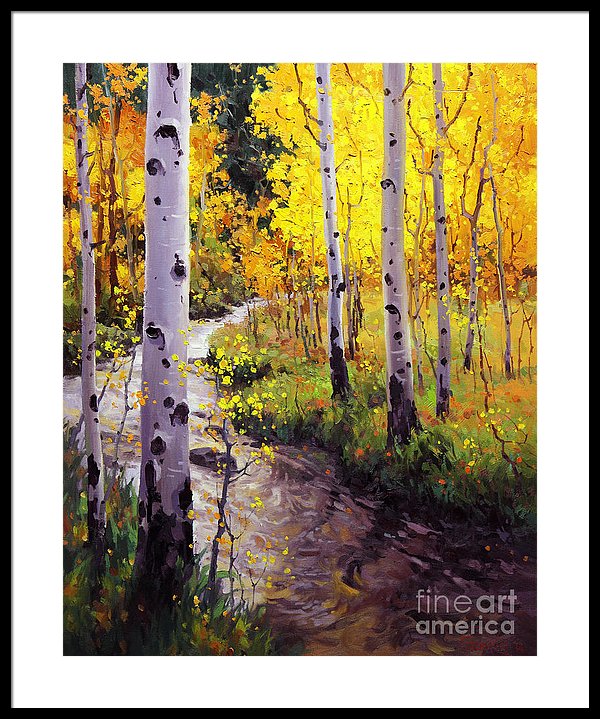600x719 Twilight Glow Over Aspen Framed Print By Gary Kim - Twilight Glow Painting