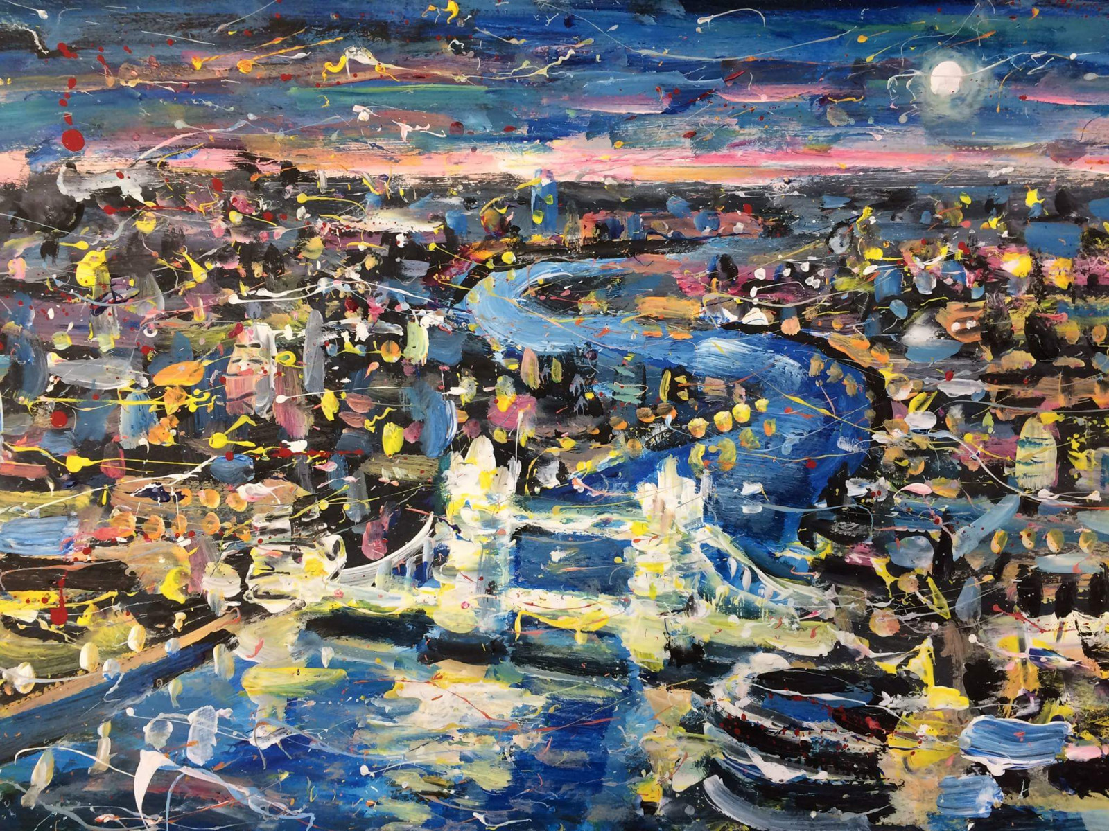 1600x1200 Twilight Glow, London The Original Online Art Gallery - Twilight Glow Painting