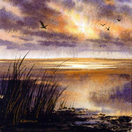 450x450 Varvara Harmon - Twilight Glow Painting