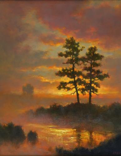 388x500 Berkley Gallery Warrenton, Virginia, Art, Galleries, Shows - Twilight Glow Painting