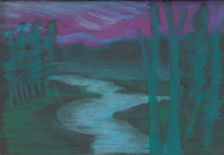 770x533 Saatchi Art Twilight Painting By Ilona Popychko - Twilight Painting