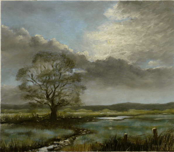 595x520 Twilight Oil Painting Pictures - Twilight Painting