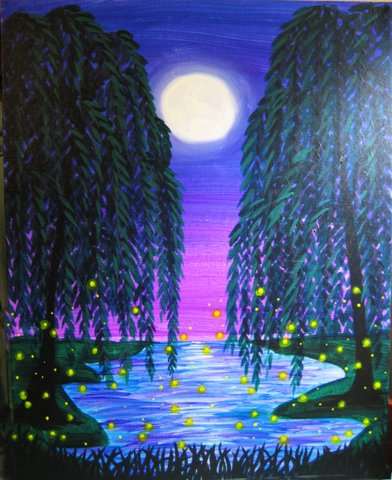 392x480 Firefly Twilight - Twilight Painting