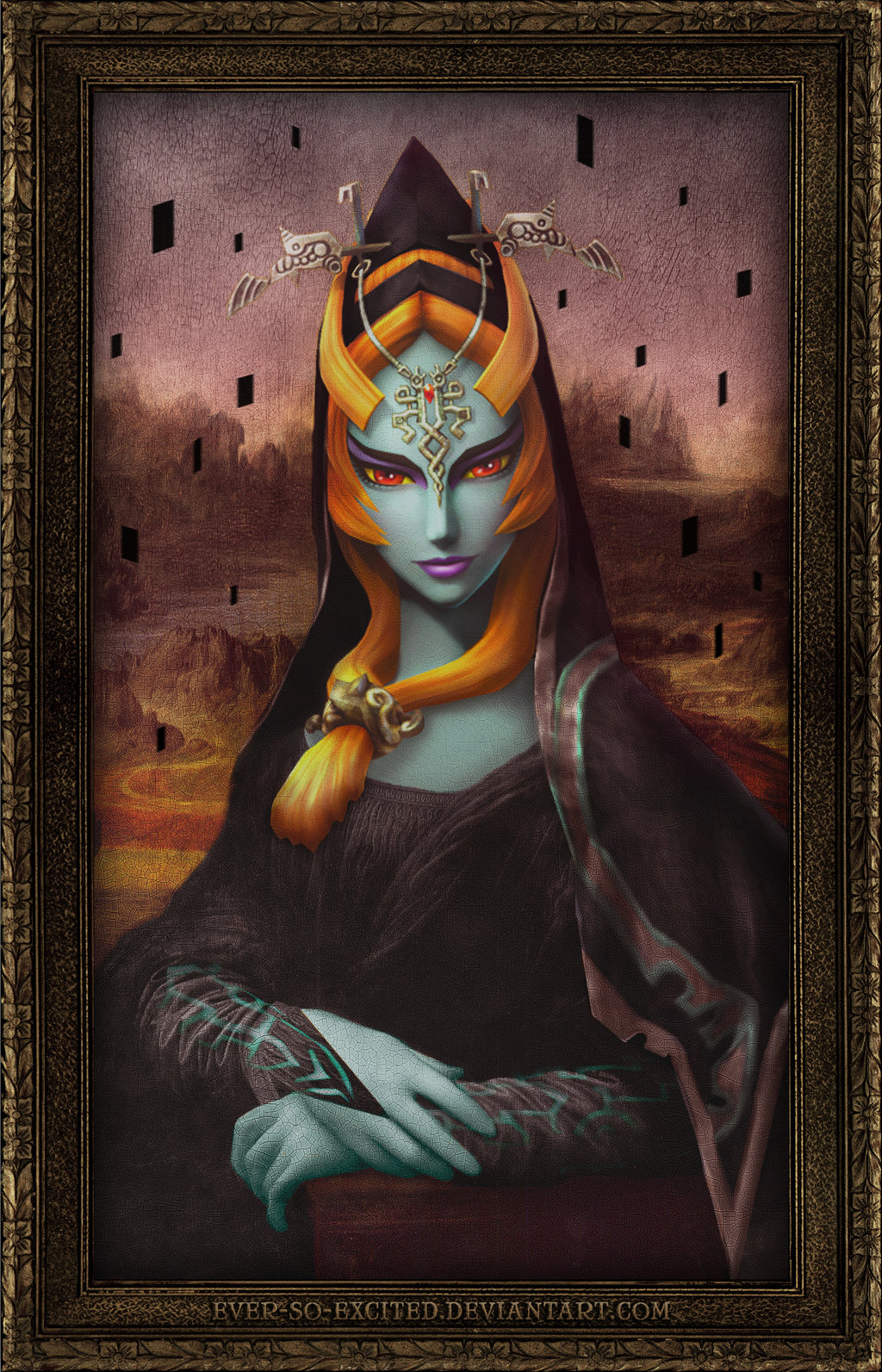 1024x1593 Mona Midna The Legend Of Zelda Know Your Meme - Twilight Princess Painting
