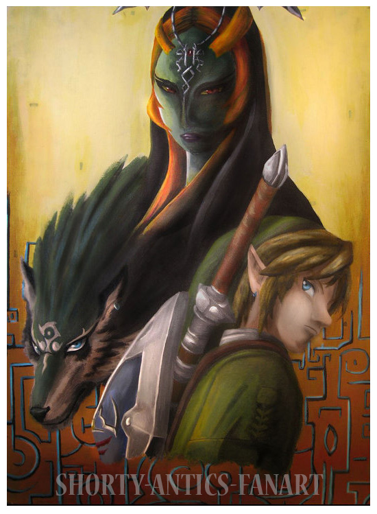 550x749 Twilight Princess Acrylic Painting By Shorty Antics Fanart - Twilight Princess Painting