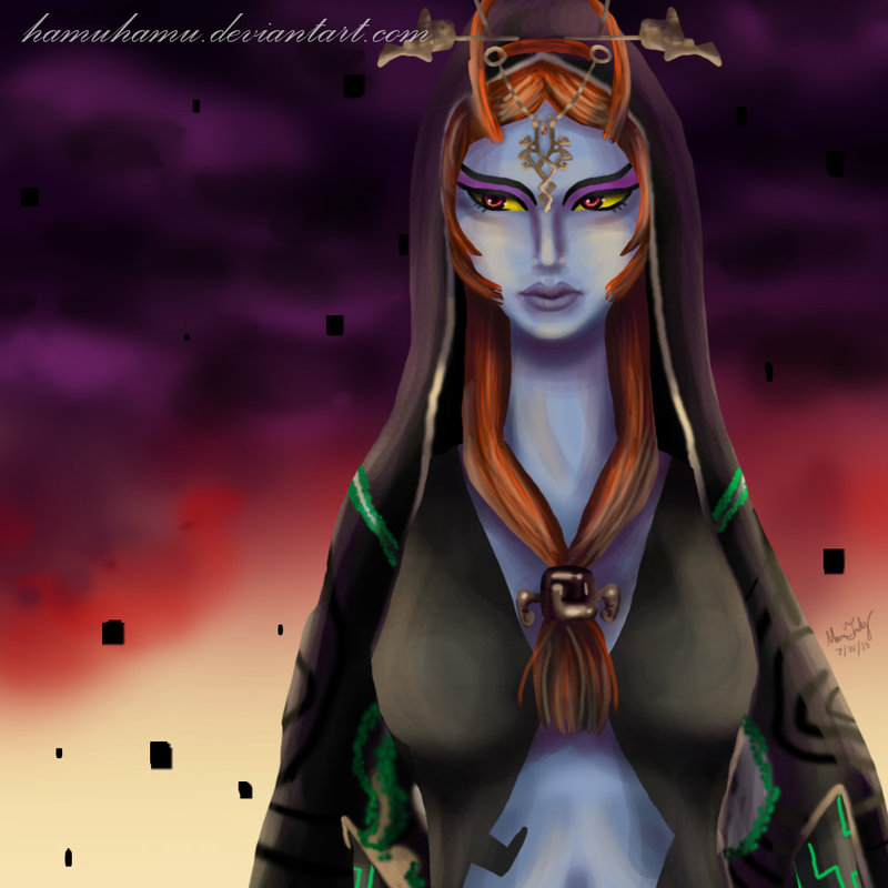 800x800 Twilight Princess Midna By Cascadena - Twilight Princess Painting