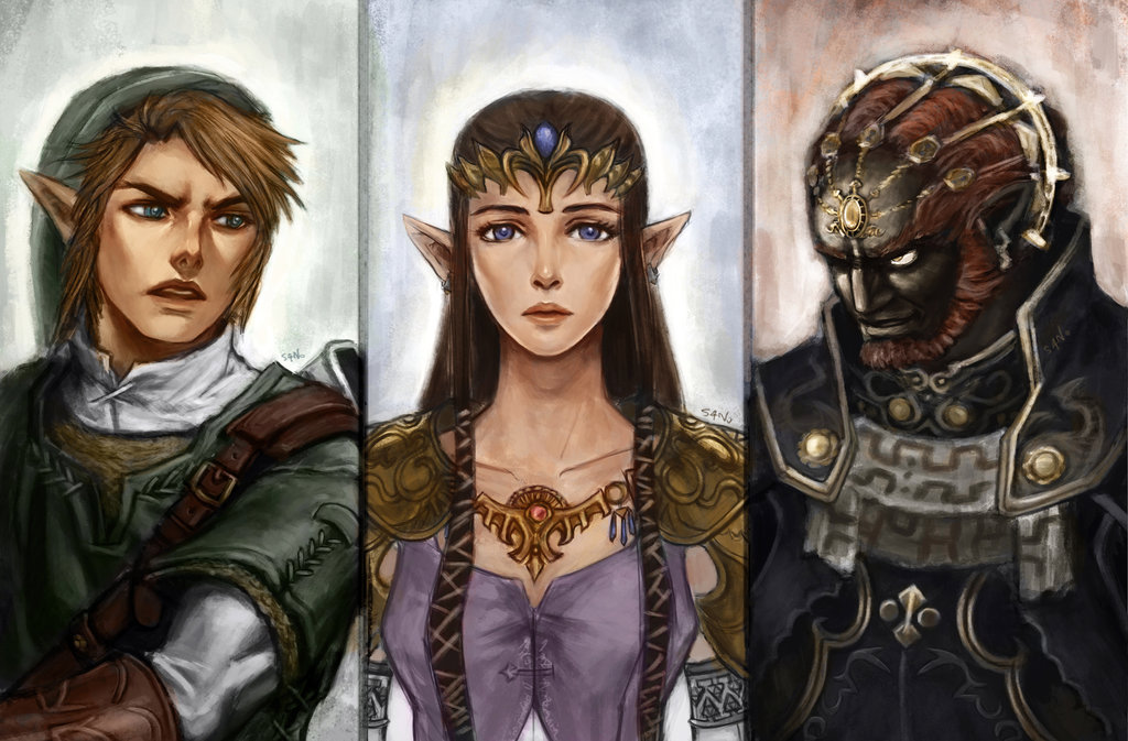 1024x673 Zelda Twilight Princess Portraits By Thewordlesssignature - Twilight Princess Painting