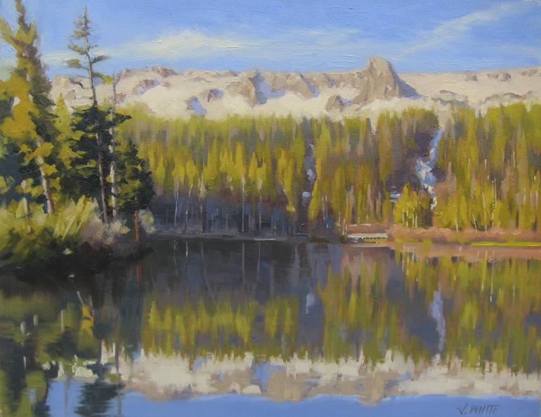 770x593 Saatchi Art Twin Lakes Painting By John White - Twin Lakes Painting